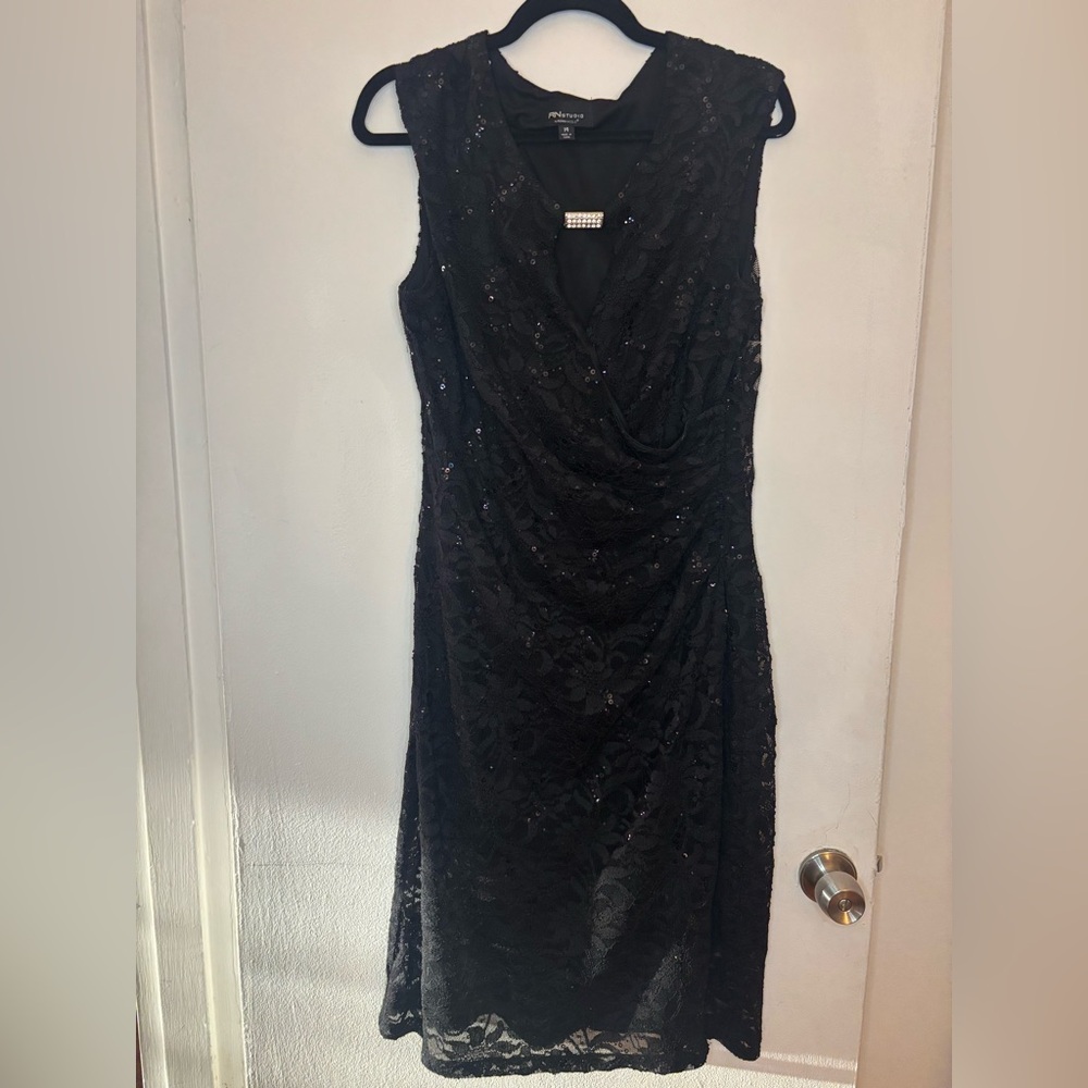 RN Studio by Ronni Nicole black evening dress size 14